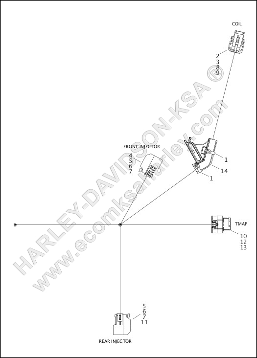 WIRING HARNESS, ENGINE (3 OF 3)